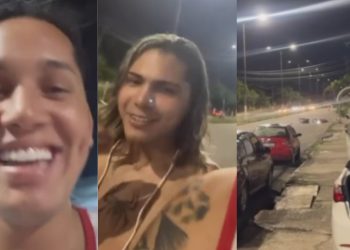 Influenciadores geram polêmica após rirem de motoqueiro que se acident0u em Manaus