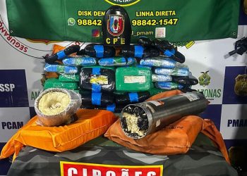 Polícia encontra drogas em bombas d’água, malas e em coletes de salva-vidas, em Coari
