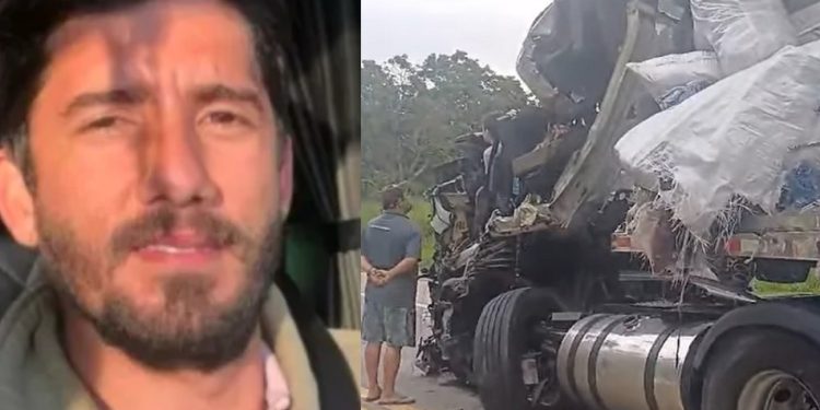 Vídeo: menino de 16 anos dirige carreta, bate e acaba matand0 o próprio pai