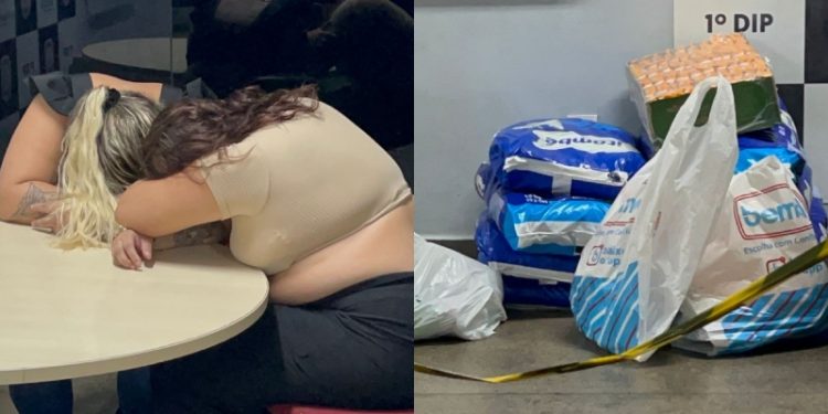 Mulheres são pr3sas após ‘limpa’ em miojo e leite de supermercado de Manaus