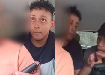 Câmera do carro grava motorista de app sendo assaltad0 durante corrida