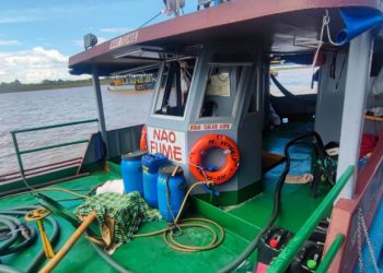 Tripulantes de barco são pres0s no Amazonas levando 17 mil litros de gasolina 