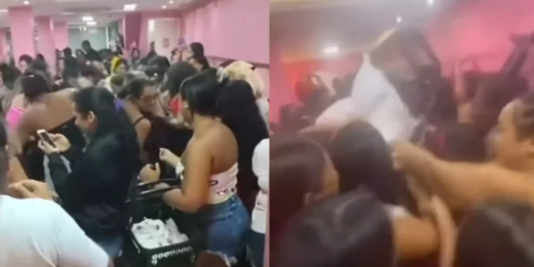 Vídeo: Mulheres sa3m na p0rr@da em loja que anunciou promoção de calc1nha por R$ 0,50