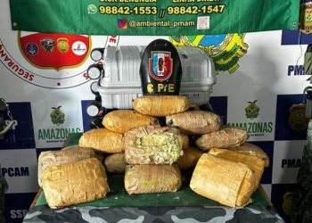 Polícia dá baculejo em barco e encontra 29 quilos de dr0ga no Amazonas