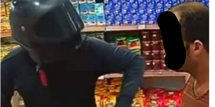 Vídeo: bandido assalta mercadinho, manda cliente deitar no chão e faz a limpa no Amazonas