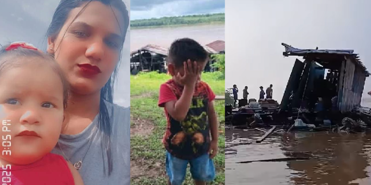 Urgente: Em Manicoré, balsa bate em flutuante e mãe com filhos pequenos desaparecem