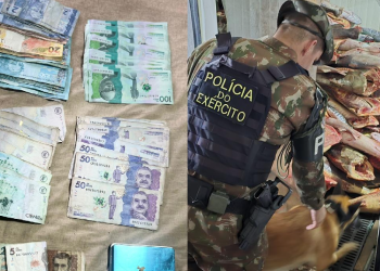 Exército apreende 2 milhões de pesos colombianos, produtos ilegais e do garimpo na fronteira do AM