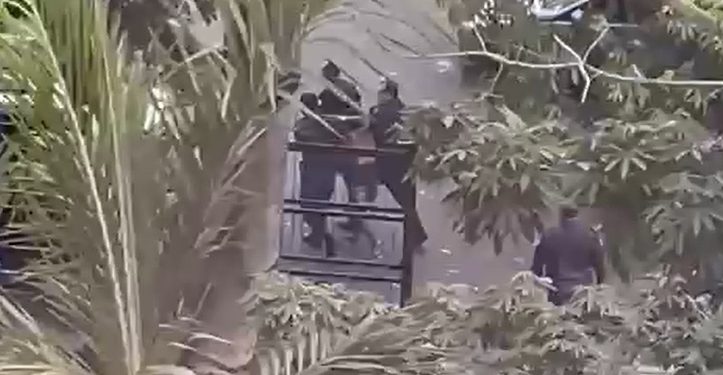 Vídeo: suspeito foge no Fórum Henoch Reis e polícia dá tir0 dentro do estacionamento