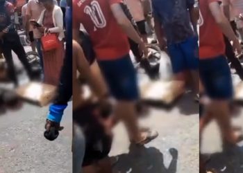 Vídeo: motoqueiro m0rre embaixo do ônibus levando a esposa para o trabalho em Manaus