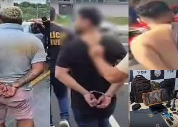 Vídeo: quadrilha especializada em furt0 de armas de policiais e colecionadores é presa em Manaus