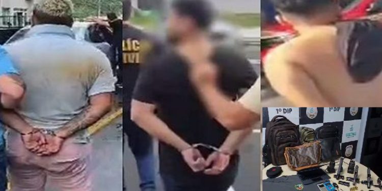 Vídeo: quadrilha especializada em furt0 de armas de policiais e colecionadores é presa em Manaus