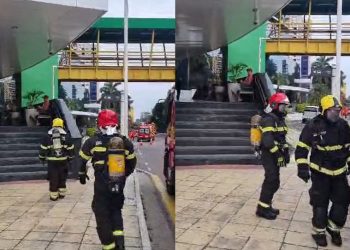 Vídeo: bombeiros entram no Manauara Shopping para apagar incêndio na Bemol