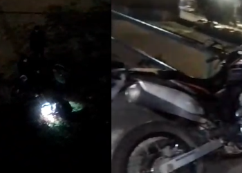 Vídeo: Em alta velocidade, motoqueiro cai de altura de 10 metros e m0rr3 na Cidade Nova