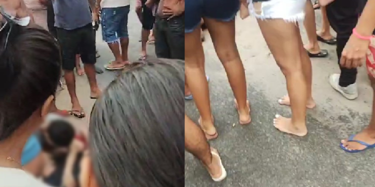 Vídeo: Homem é ex3cutad0 com 10 t1r0s por dupla, no meio da rua, em Manaus