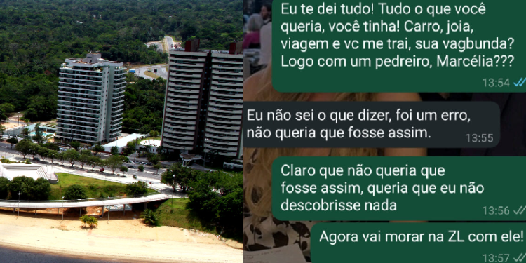 ‘Vai morar na ZL’, diz empresário da Ponta Negra ao descobrir traição da mulher com pedreiro; veja