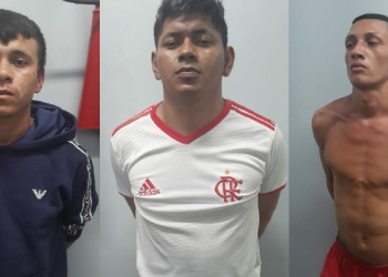 Trio que estava foragido é preso se ‘noi@nd0’ na Zona Norte de Manaus