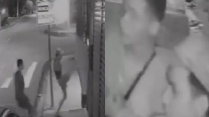 Vídeo: jovens tentam quebrar medidor de energia na base do p0ntapé em Manaus