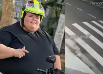 Vídeo: Com quase 300 kg, influenciador ‘Gordão da XJ’ cai da moto e vira piada: ‘quedinha por ela’
