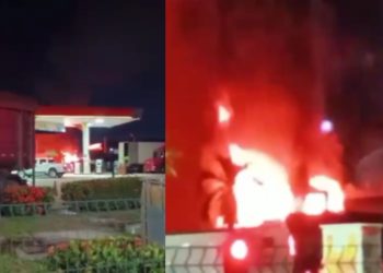 'Vi ele caindo no chão rolando em chamas': Expl0são em cabine de caminhão deixa motorista ferid0 na AM-010