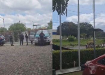 'Tem mais polícia que torcedor': PM brinca com a quantidade de vascaínos em hotel de jogadores em Manaus