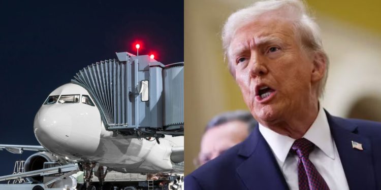 Aeronave com brasileiros deportados dos Estados Unidos pousa no Aeroporto Eduardo Gomes