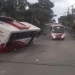 Vídeo: Ônibus de rota cheio de funcionários invade casa no bairro Monte das Oliveiras