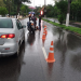 Durante a chuva, motociclista é atr0pelad0 e fica f3r1d0 no Japiim, causando congestionamento