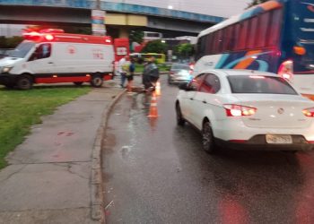 Veja: Militar é atr0pelad0 na rotatória do bairro São José