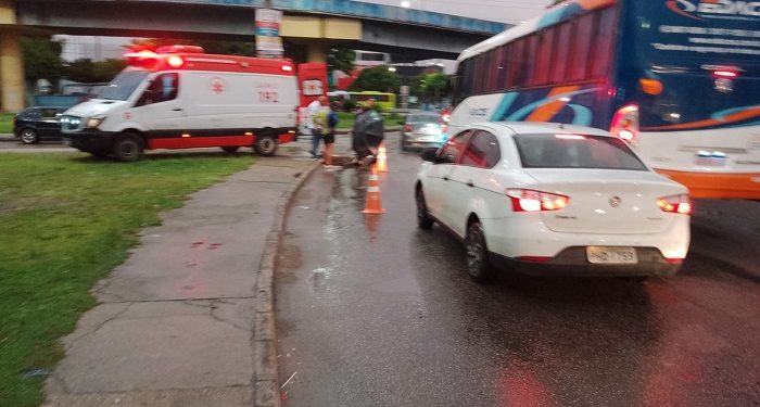 Veja: Militar é atr0pelad0 na rotatória do bairro São José
