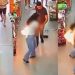 Vídeo: celular expl0de no bolso da calça e mulher tem queimaduras de 1º e 2º graus