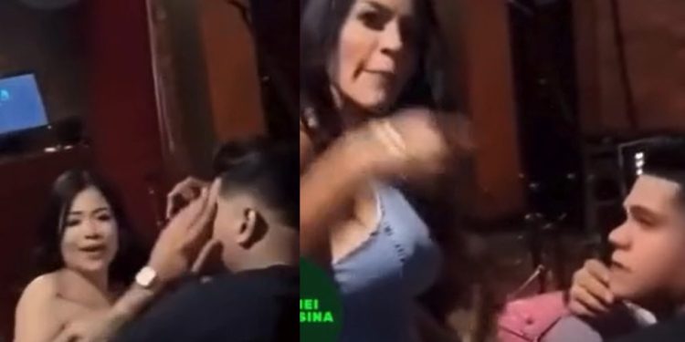 Vídeo: marido diz que vai jantar com amigo, mas esposa pega ele comend0 a talarica