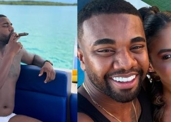 Vídeo: Davi leva namorada para passear de lancha e toma uísque de R$ 800: ‘visão cara’ 