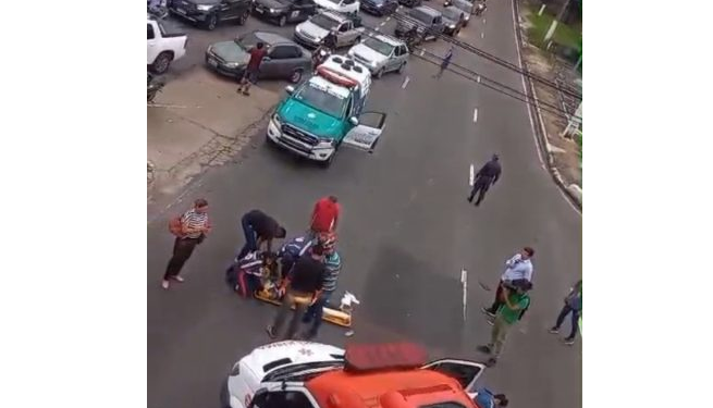 Trânsito maluc0: Homem é atr0p3lad0 duas vezes na avenida Djalma Batista