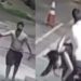 Vídeo: homem puxa mulher pelos cabelos, cai da moto com ela e acaba solto pela Justiça