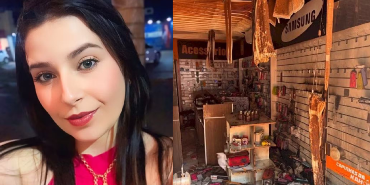 Vídeo: Dentro de loja, mulher m0rr3 bal3ada pelo marido da amiga; ele se m@t0u depois