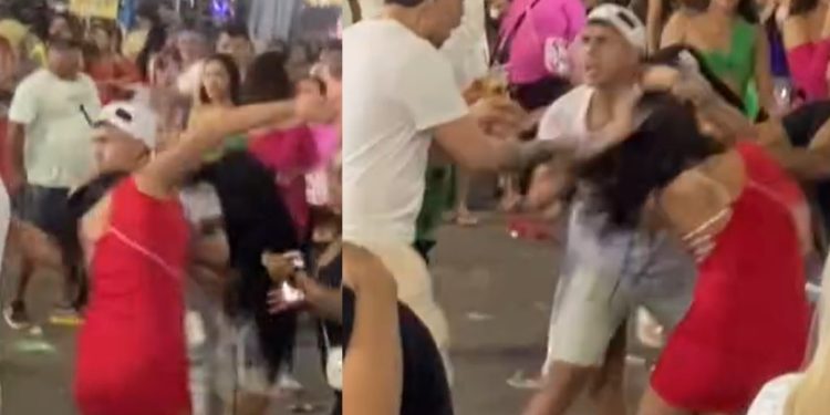 Vídeo: blindadas agitam Carnaval de Manaus puxando o cabelos: ‘disputa pela última lata de milho’