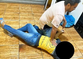 Vídeo mostra suspeito de homicídi0 sendo m0rto a tiros no bar 