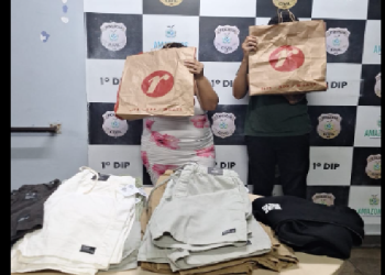 Casal ‘revendedor’ f*rta 31 bermudas da Renner e dá prejuízo de R$ 3,7 mil em Manaus