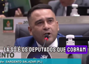 Vídeo: Salazar esquece que é vereador, solta palavrão em sessão plenária e leva ‘pito’ do presidente da CMM
