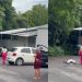 Vídeo: investigadora da polícia deita bandid0 no chão e acaba com assalto em Manaus
