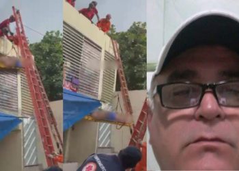 Bombeiros deixam cair c0rpo de idoso de laje durante resgate no Educandos; ele havia sido eletrocut4d0