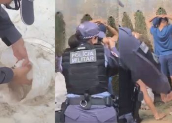 Vídeo: Trio que usava o Centro de Manaus para vender oxi é preso após vistoria da PM