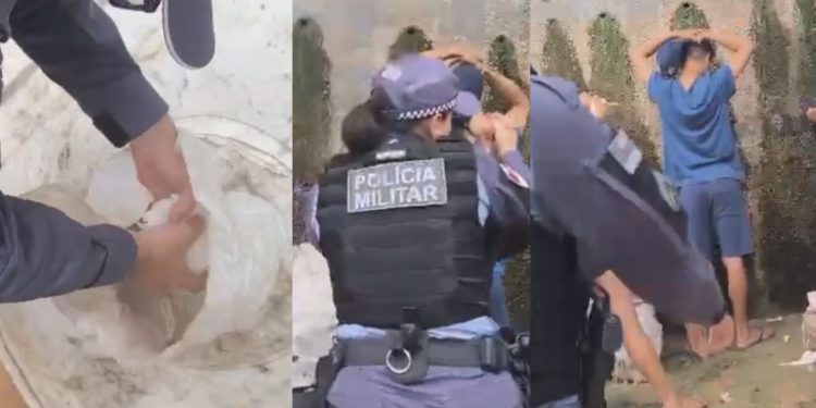 Vídeo: Trio que usava o Centro de Manaus para vender oxi é preso após vistoria da PM