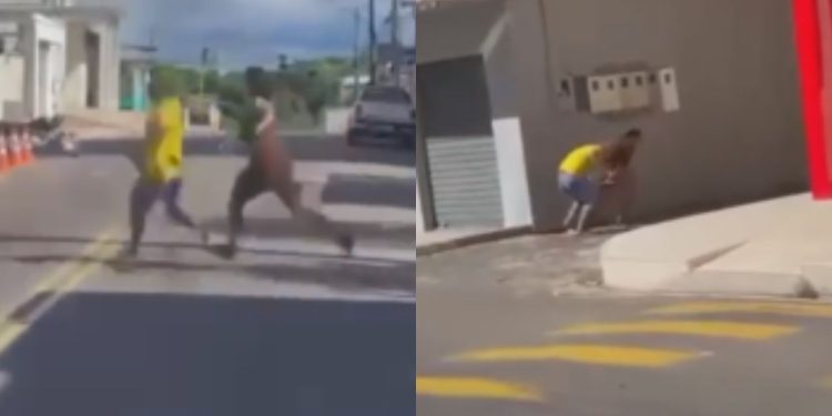 Idoso dá calote em travesti do job e é perseguido no interior do Amazonas; VÍDEO