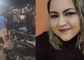 Motociclista é atingida por carro e m0rr3 na avenida Torquato Tapajós; VÍDEO