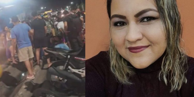Motociclista é atingida por carro e m0rr3 na avenida Torquato Tapajós; VÍDEO
