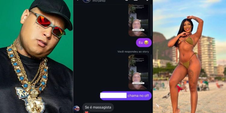 MC Ryan contrata amazonense para massagem, mas é impedido pela esposa: 'agindo em outra intenção'