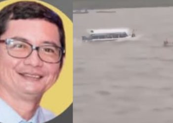 Professor morre af0gad0 em naufrágio de canoa no município de Autazes