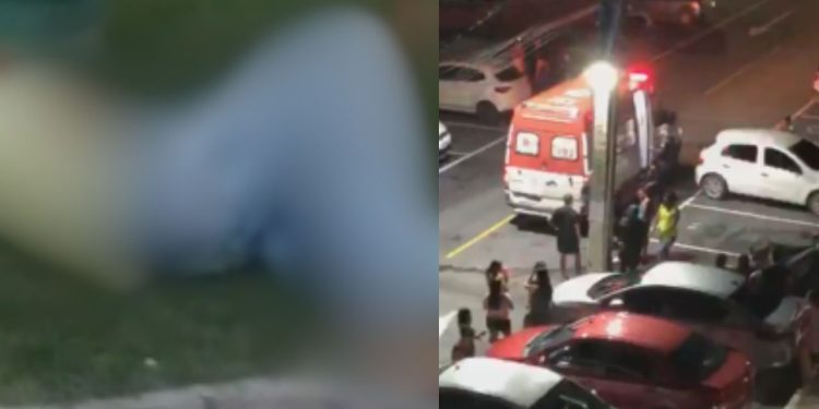 Vídeo forte: Homem é esfaque4d0 na barriga dentro de condomínio no Lago Azul