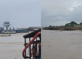 Vídeos: Balsa atinge porto de Borba e arranca estrutura; não houve feridos